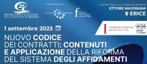 Scopri di più sull'articolo Convegno dal titolo “Nuovo Codice dei Contratti: contenuti e applicazione della riforma del sistema degli affidamenti” 1 SETTEMBRE